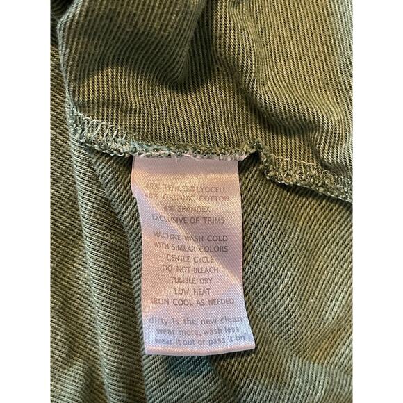 Toad & Co Women's Rosemarie Dress A-Line Cap Sleeves V-Neck Green Floral Size M - Picture 9 of 10